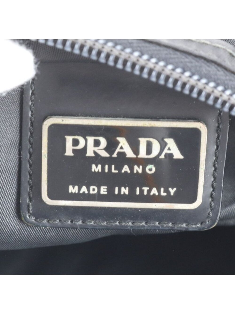 Prada Tessuto Nylon Triangle Logo Leather Shoulder Bag Crossbody Messenger - Picture 8 of 8